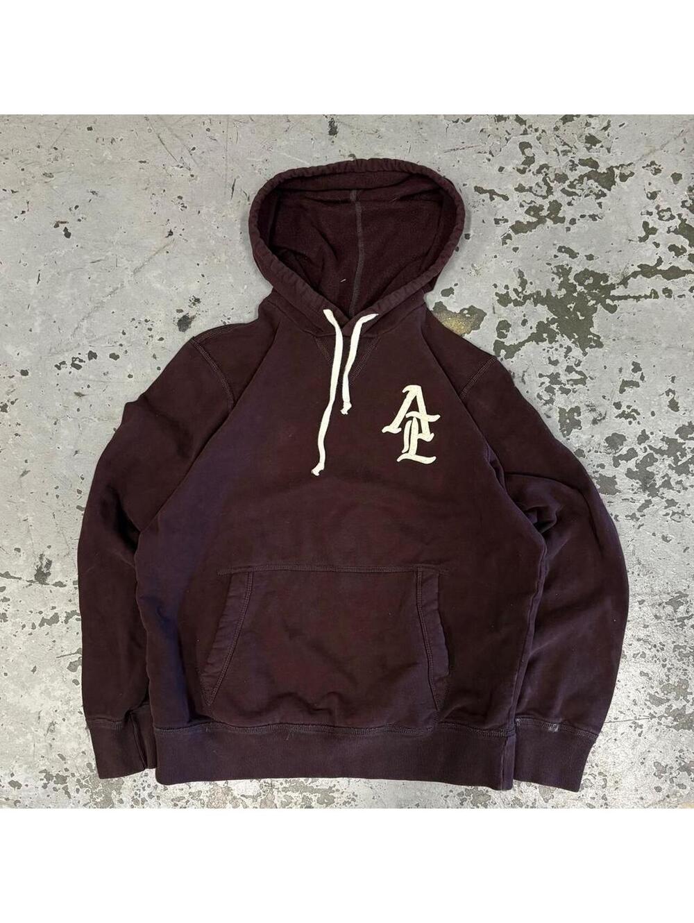 American Eagle Outfitters Brown Hoodie with White Logo